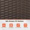 Costway 4 PCS Patio Furniture Set with Washable Cushions and Tempered Glass Coffee Table Beige/Black/Navy/Grey/Turquoise/Red/Blue/Orange